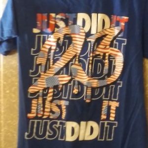 Nike influenced graphic "Just Did It" Tee